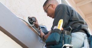 commercial security camera installation business Arlington install turret security cameras