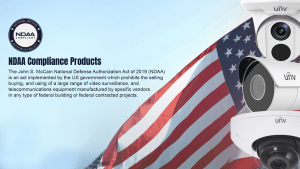 NDAA Comliance security cameras