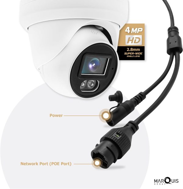 Hikvision/Uniview Compatible IP Turret Camera (4MP)- IPC-XD424 - Image 3
