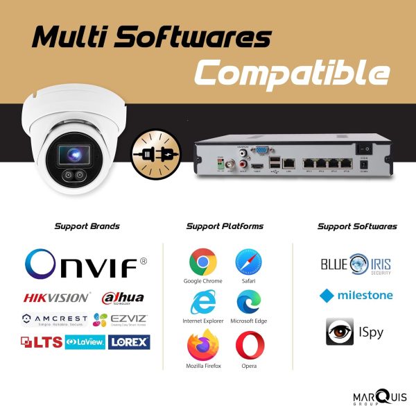 Hikvision/Uniview Compatible IP Turret Camera (4MP)- IPC-XD424 - Image 5