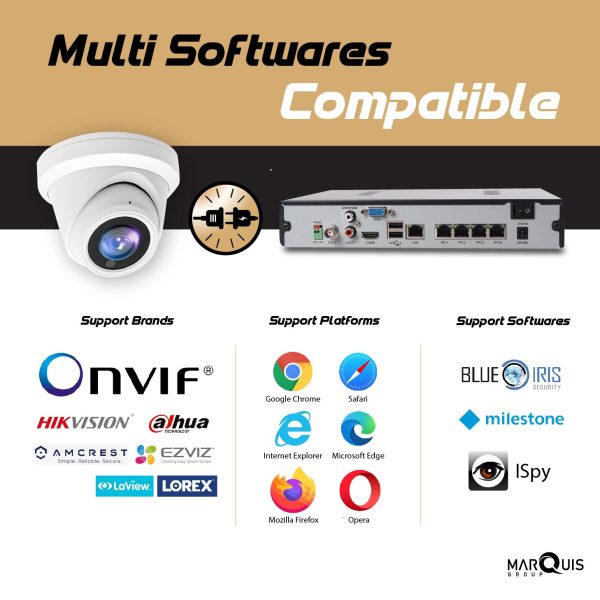 Hikvision/Uniview Compatible IP Turret Camera (4MP)- IPC-YT40 - Image 4
