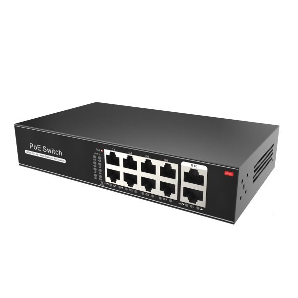 8 Gigabit Port PoE Switch with 2 Gigabit Uplinks - Image 2