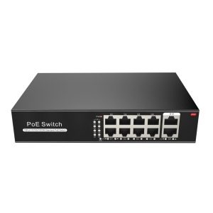 8 Port PoE Switch with 2 Gigabit Uplinks